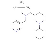 N-[(1-cyclohexyl-3-piperidinyl)methyl]-2,2-dimethyl-N-(3-pyridinylmethyl)-1-propanamine
