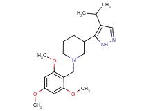 3-(4-isopropyl-1H-pyrazol-5-yl)-1-(2,4,6-trimethoxybenzyl)piperidine