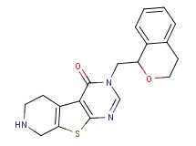 3-(3,4-dihydro-1H-isochromen-1-ylmethyl)-5,6,7,8-tetrahydropyrido[4',3':4,5]thieno[2,3-d]pyrimidin-4(3H)-one hydrochloride