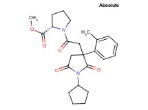 methyl 1-{[1-cyclopentyl-3-(2-methylphenyl)-2,5-dioxo-3-pyrrolidinyl]acetyl}-L-prolinate
