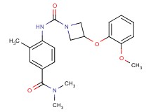 N-{4-[(dimethylamino)carbonyl]-2-methylphenyl}-3-(2-methoxyphenoxy)azetidine-1-carboxamide