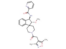 N-{(2R*,3R*)-1'-[(3,5-dimethyl-4-isoxazolyl)acetyl]-2-methoxy-2,3-dihydrospiro[indene-1,4'-piperidin]-3-yl}-2-pyridinecarboxamide