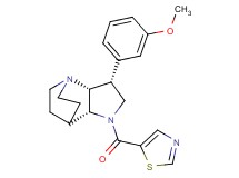 (3R*,3aR*,7aR*)-3-(3-methoxyphenyl)-1-(1,3-thiazol-5-ylcarbonyl)octahydro-4,7-ethanopyrrolo[3,2-b]pyridine