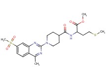 methyl N-({1-[4-methyl-7-(methylsulfonyl)-2-quinazolinyl]-4-piperidinyl}carbonyl)methioninate