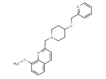 8-methoxy-2-{[4-(pyridin-2-ylmethoxy)piperidin-1-yl]methyl}quinoline