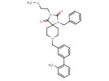 1-benzyl-3-(2-methoxyethyl)-8-[(2'-methyl-3-biphenylyl)methyl]-1,3,8-triazaspiro[4.5]decane-2,4-dione