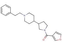 4-[1-(3-furoyl)-3-pyrrolidinyl]-1-(2-phenylethyl)piperidine