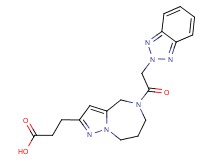 3-[5-(2H-1,2,3-benzotriazol-2-ylacetyl)-5,6,7,8-tetrahydro-4H-pyrazolo[1,5-a][1,4]diazepin-2-yl]propanoic acid
