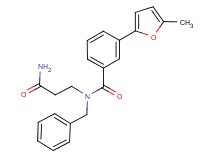 N-(3-amino-3-oxopropyl)-N-benzyl-3-(5-methyl-2-furyl)benzamide