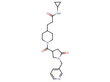 N-cyclopropyl-3-(1-{[5-oxo-1-(3-pyridinylmethyl)-3-pyrrolidinyl]carbonyl}-4-piperidinyl)propanamide