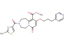methyl 3-[(2-methyl-1,3-thiazol-4-yl)carbonyl]-7-oxo-9-[3-(4-pyridinyl)propoxy]-1,2,3,4,5,7-hexahydropyrido[1,2-d][1,4]diazepine-10-carboxylate