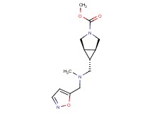 methyl (1R*,5S*,6r)-6-{[(isoxazol-5-ylmethyl)(methyl)amino]methyl}-3-azabicyclo[3.1.0]hexane-3-carboxylate