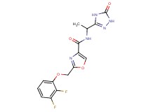 2-[(2,3-difluorophenoxy)methyl]-N-[1-(5-oxo-4,5-dihydro-1H-1,2,4-triazol-3-yl)ethyl]-1,3-oxazole-4-carboxamide