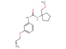 N-[3-(allyloxy)phenyl]-N'-[1-(methoxymethyl)cyclopentyl]urea