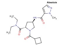 (4R)-1-(cyclobutylcarbonyl)-N,N-diethyl-4-{[(1-methyl-1H-pyrazol-5-yl)carbonyl]amino}-L-prolinamide