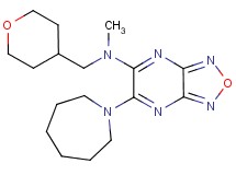 6-(1-azepanyl)-N-methyl-N-(tetrahydro-2H-pyran-4-ylmethyl)[1,2,5]oxadiazolo[3,4-b]pyrazin-5-amine