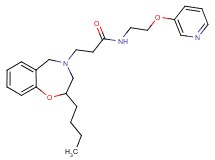 3-(2-butyl-2,3-dihydro-1,4-benzoxazepin-4(5H)-yl)-N-[2-(3-pyridinyloxy)ethyl]propanamide