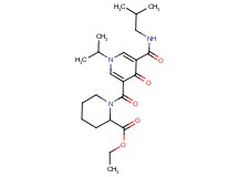 ethyl 1-({5-[(isobutylamino)carbonyl]-1-isopropyl-4-oxo-1,4-dihydro-3-pyridinyl}carbonyl)-2-piperidinecarboxylate