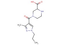 4-[(3-methyl-1-propyl-1H-pyrazol-4-yl)carbonyl]piperazine-2-carboxylic acid