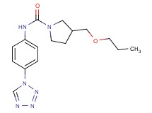 3-(propoxymethyl)-N-[4-(1H-tetrazol-1-yl)phenyl]pyrrolidine-1-carboxamide
