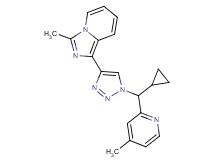 1-{1-[cyclopropyl(4-methylpyridin-2-yl)methyl]-1H-1,2,3-triazol-4-yl}-3-methylimidazo[1,5-a]pyridine