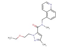 1-(2-ethoxyethyl)-N,3-dimethyl-N-(5-quinolinylmethyl)-1H-pyrazole-5-carboxamide