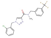 1-(2-chlorobenzyl)-N-methyl-N-[3-(trifluoromethyl)benzyl]-1H-1,2,3-triazole-4-carboxamide