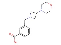 3-[(3-morpholin-4-ylazetidin-1-yl)methyl]benzoic acid
