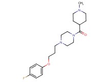 1-[3-(4-fluorophenoxy)propyl]-4-[(1-methylpiperidin-4-yl)carbonyl]piperazine