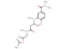 N,N,4-trimethyl-3-(2-{methyl[(5-methyl-1,3,4-oxadiazol-2-yl)methyl]amino}-2-oxoethyl)-3,4-dihydro-2H-1,4-benzoxazine-6-carboxamide