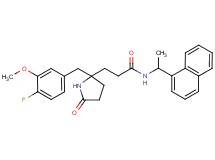 3-[2-(4-fluoro-3-methoxybenzyl)-5-oxo-2-pyrrolidinyl]-N-[1-(1-naphthyl)ethyl]propanamide