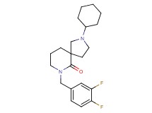 2-cyclohexyl-7-(3,4-difluorobenzyl)-2,7-diazaspiro[4.5]decan-6-one