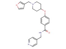 4-{[1-(3-furylmethyl)-4-piperidinyl]oxy}-N-(4-pyridinylmethyl)benzamide