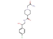 1-(2-amino-2-oxoethyl)-N-[2-(4-chlorophenyl)-2-hydroxyethyl]-4-piperidinecarboxamide