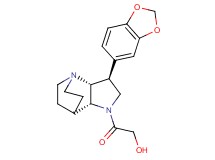 2-[(2R*,3S*,6R*)-3-(1,3-benzodioxol-5-yl)-1,5-diazatricyclo[5.2.2.0~2,6~]undec-5-yl]-2-oxoethanol