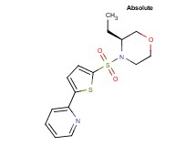 (3S)-3-ethyl-4-[(5-pyridin-2-yl-2-thienyl)sulfonyl]morpholine