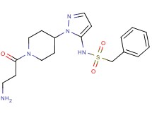 N-[1-(1-beta-alanyl-4-piperidinyl)-1H-pyrazol-5-yl]-1-phenylmethanesulfonamide hydrochloride
