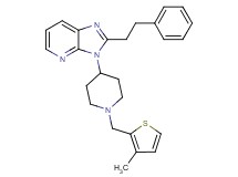 3-{1-[(3-methyl-2-thienyl)methyl]-4-piperidinyl}-2-(2-phenylethyl)-3H-imidazo[4,5-b]pyridine
