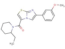3-[(2-ethyl-1-piperidinyl)carbonyl]-6-(3-methoxyphenyl)imidazo[2,1-b][1,3]thiazole