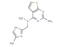 N,2-dimethyl-N-[(4-methyl-1H-imidazol-2-yl)methyl]thieno[2,3-d]pyrimidin-4-amine