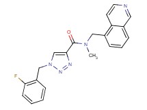 1-(2-fluorobenzyl)-N-(5-isoquinolinylmethyl)-N-methyl-1H-1,2,3-triazole-4-carboxamide
