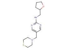 N-(tetrahydrofuran-2-ylmethyl)-5-(thiomorpholin-4-ylmethyl)pyrimidin-2-amine