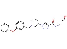 N-(3-hydroxypropyl)-1-[1-(3-phenoxybenzyl)-3-piperidinyl]-1H-1,2,3-triazole-4-carboxamide