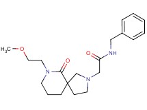 N-benzyl-2-[7-(2-methoxyethyl)-6-oxo-2,7-diazaspiro[4.5]dec-2-yl]acetamide