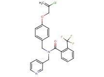 N-{4-[(2-chloro-2-propen-1-yl)oxy]benzyl}-N-(3-pyridinylmethyl)-2-(trifluoromethyl)benzamide