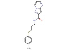 N-{3-[(4-methylphenyl)thio]propyl}pyrazolo[1,5-a]pyrimidine-2-carboxamide