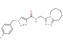 1-(4-fluorobenzyl)-N-(6,7,8,9-tetrahydro-5H-[1,2,4]triazolo[4,3-a]azepin-3-ylmethyl)-1H-1,2,3-triazole-4-carboxamide