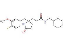 N-(cyclohexylmethyl)-3-[2-(4-fluoro-3-methoxybenzyl)-5-oxo-2-pyrrolidinyl]propanamide