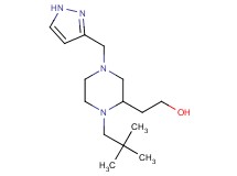 2-[1-(2,2-dimethylpropyl)-4-(1H-pyrazol-3-ylmethyl)-2-piperazinyl]ethanol