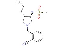 N-[rel-(3R,4S)-1-(2-cyanobenzyl)-4-propyl-3-pyrrolidinyl]methanesulfonamide hydrochloride